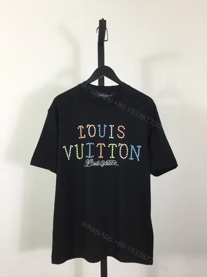 View 1 of Rainbow Logo Tee, Cotton Blend, Street-Luxe, Luxe Graphic, T-Shirt