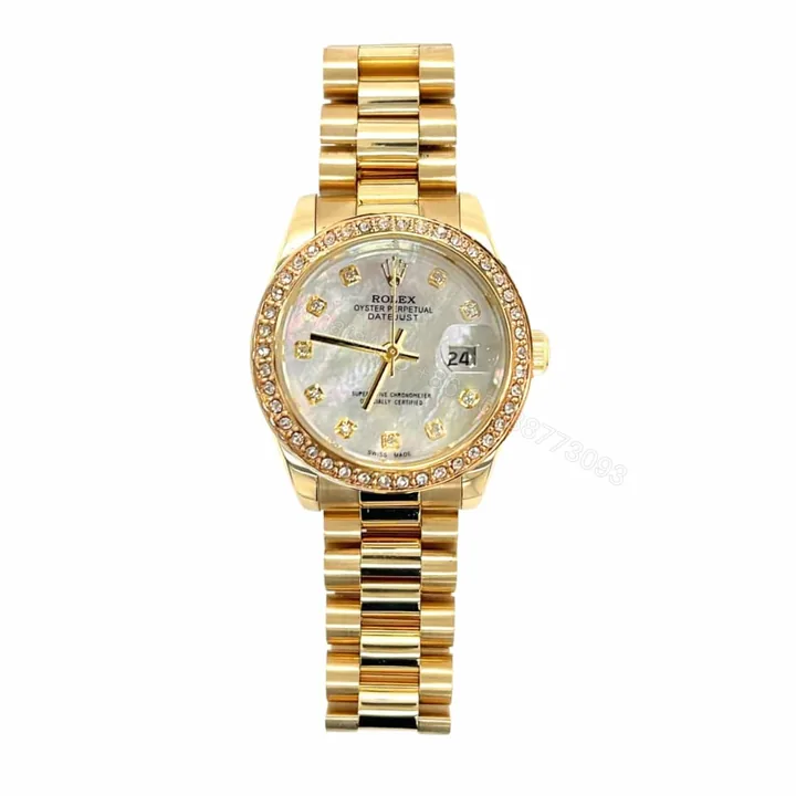 View 1 of Rolex Lady Datejust 28 Diamond Dial 18K Gold In White 28Mm