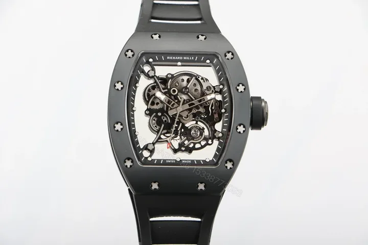 View 1 of Richard Mille RM055 White Ceramic RMUL2 White Shock Absorber Integrated Movement Edition RM055-WC-RMUL2-WHITE-2100