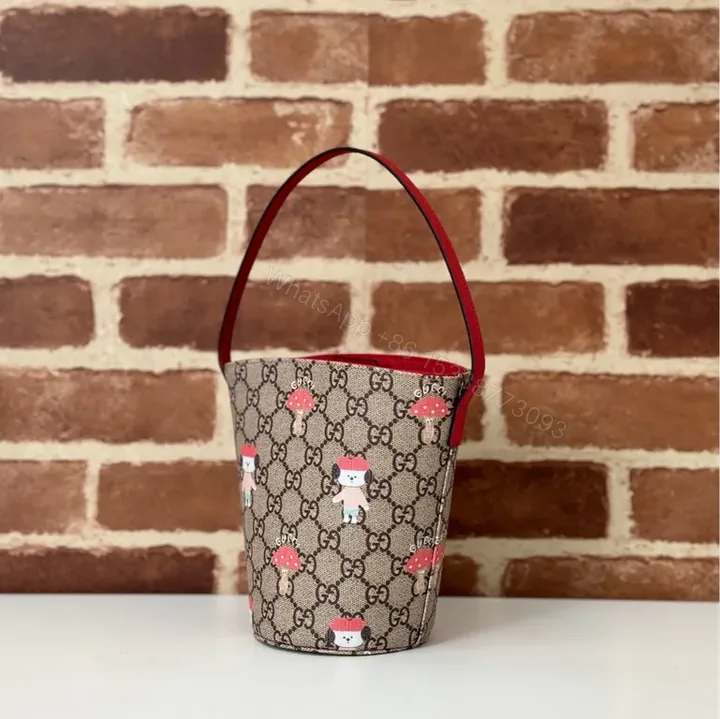 View 1 of Mini Bucket Bag GG Supreme with Toasted Icons - Daily Luxury