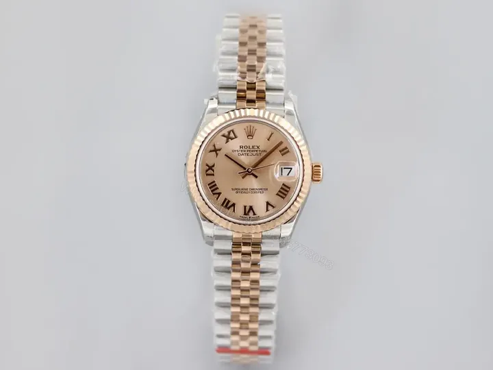 View 1 of Rolex Datejust 31 Rose Roman Watch Jubilee Ultimate 31MM 278381RBR-0002