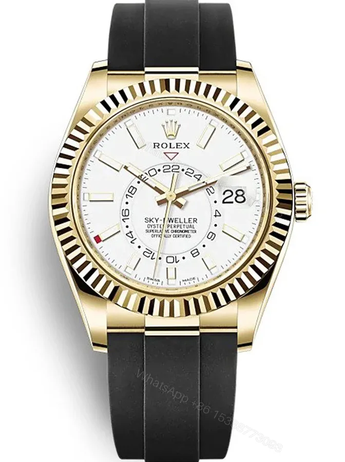View 1 of Replica Rolex Sky-Dweller White Dial 326238