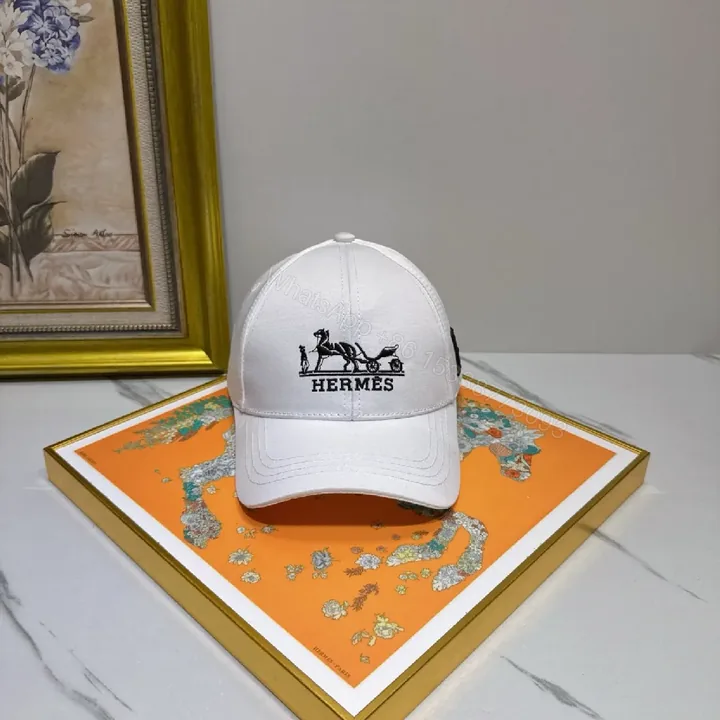 View 1 of White Cotton Cap, Clean Luxury, Six-Panel, Subtle Logo, Cap