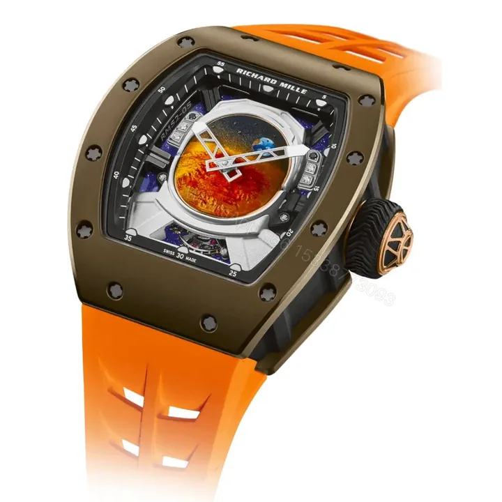 View 1 of Richard Mille Swiss Clone – RM 52-05 Pharrell Williams Orange