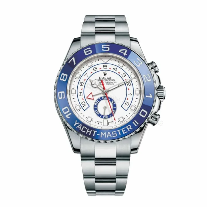 View 1 of Rolex Yacht-Master II 116681 Super Clone : Two-Tone Everose White Dial 44mm