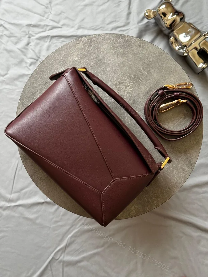 View 1 of LOEWE small Puzzle leather bag