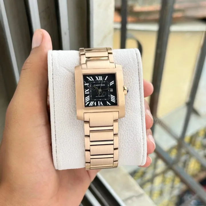 View 1 of Cartier Tank Francaise 38MM Black Dial Automatic