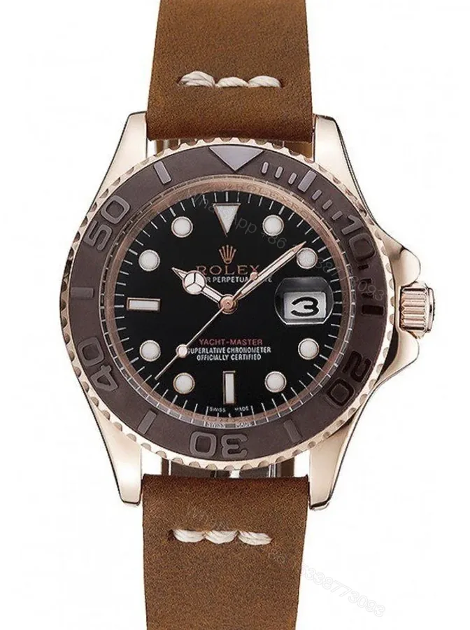 View 1 of Replica Rolex Yacht-Master Black Dial 1453860
