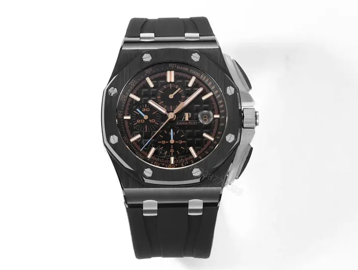 View 1 of KZ Factory Audemars Piguet Royal Oak Offshore Black Ceramic Chronograph Watch