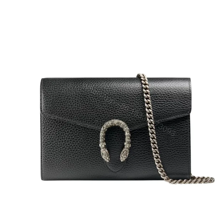 View 1 of Gucci Dionysus Mini Chain Wallet Black 20Cm 401231 CAOGN 8176
