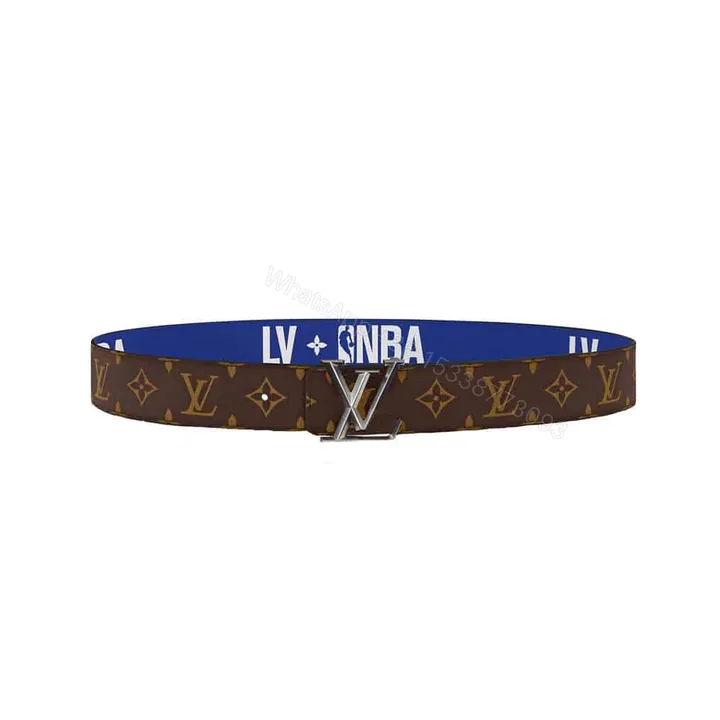View 1 of LOUIS VUITTON X NBA 3 STEPS 40MM REVERSIBLE MONOGRAM CANVAS BELT – B100
