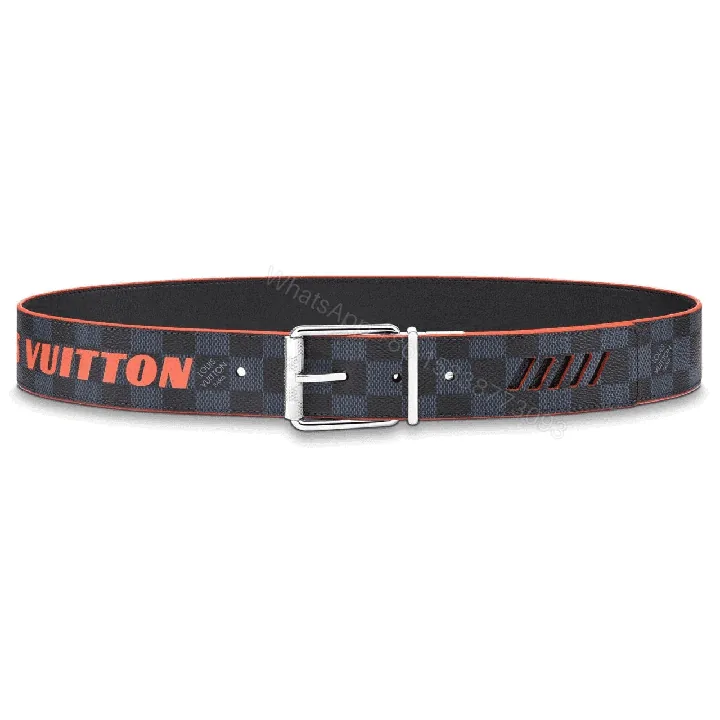 View 1 of LOUIS VUITTON DA.MIER PRINT 40MM RE.VERSIBLE BELT – B136