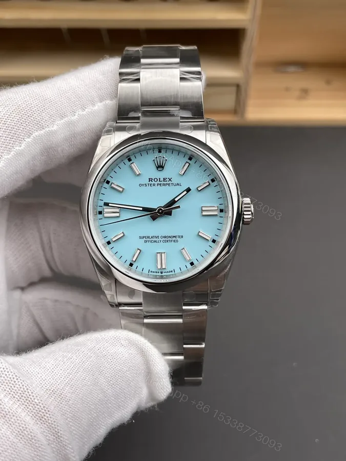 View 1 of Rolex Oyster Perpetual 36 Stainless Steel Turquoise 126000-0006