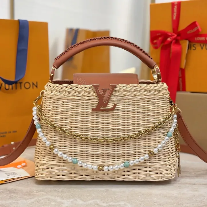 View 1 of Louis Vuitton Capucines BB Handbag Brown Beige