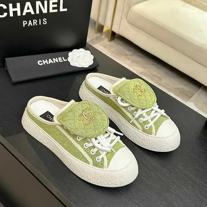 View 1 of Soft Sage Knit Sneakers - Textured Comfort Slip-On Trainers