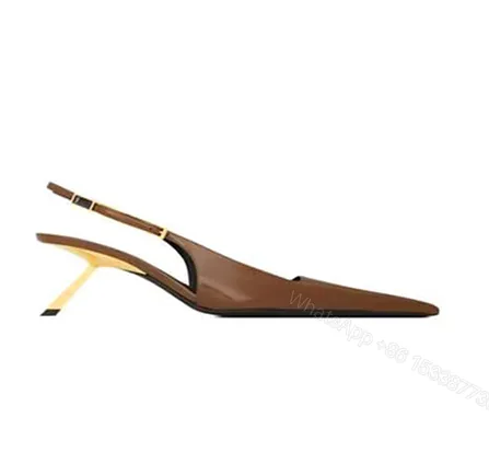 View 1 of YSL LEE slingback pumps in patent leather