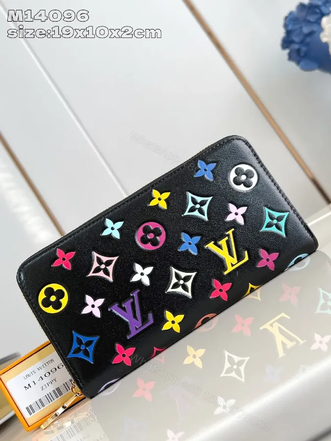 View 1 of Vibrant Multicolor Monogram Clutch: Luxe Day-to-Night