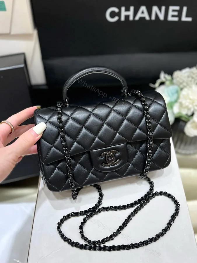 View 1 of Chanel 20C AS1160 mini top handle flap