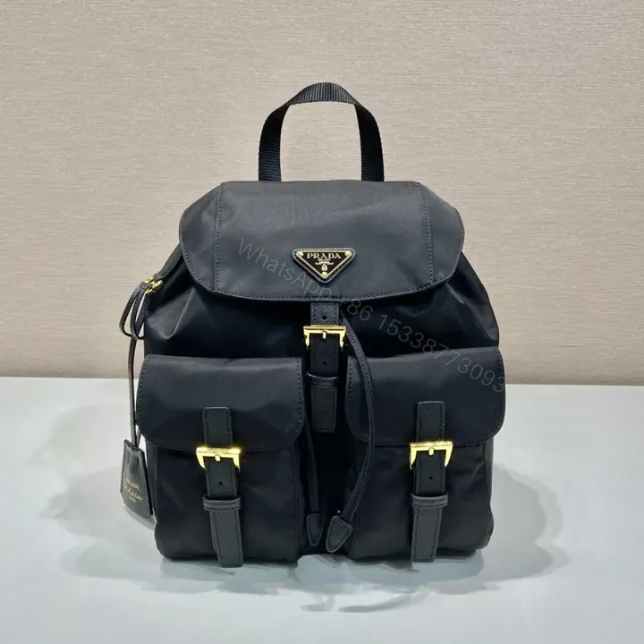View 1 of 高仿Prada中古雙肩包1BZ677金扣免檢版