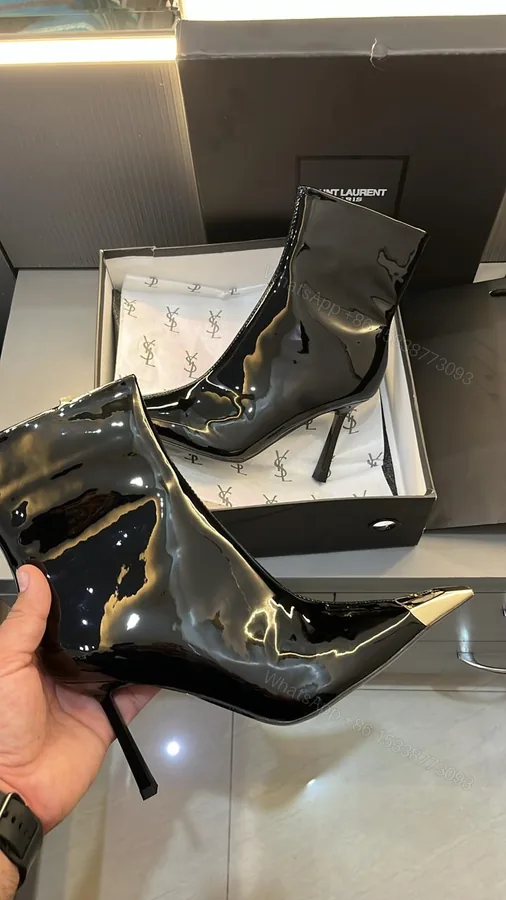 View 1 of First Copy YSL Long Heel Boots for Women