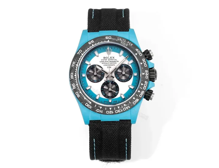 View 1 of Clean Factory TW Rolex Daytona Carbon Fiber Blue Watch