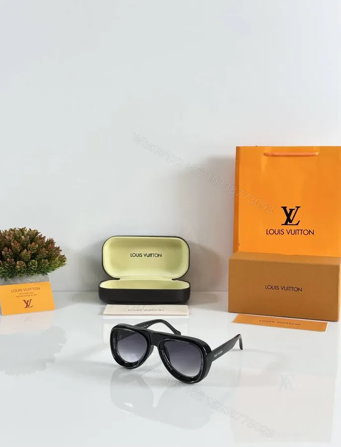 View 1 of First Copy Louis Vuitton 8206 Black DC Sunglasses