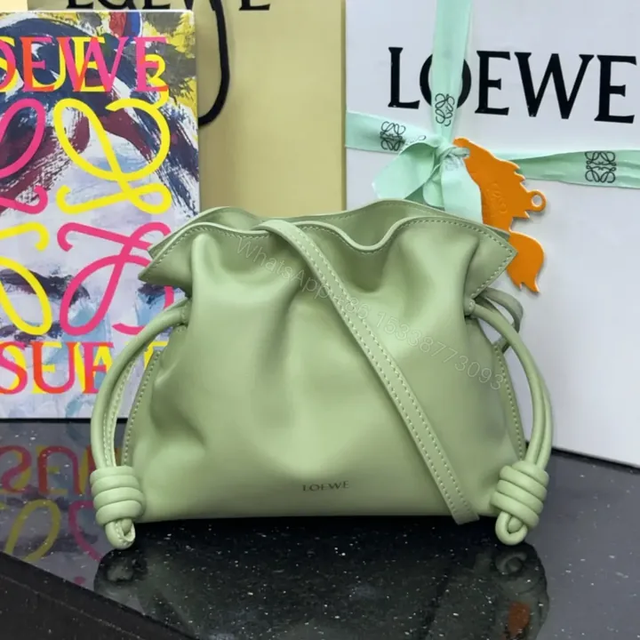 View 1 of 高仿Loewe*Flamenco系列3916福袋包淺梨色Mini免檢版