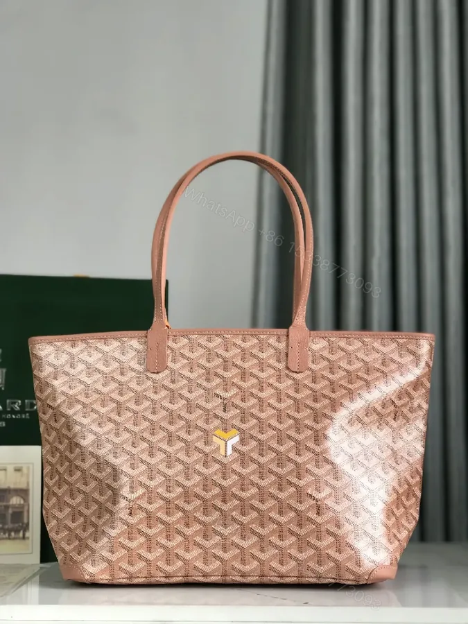 View 1 of Soft Rose-Gold Tote with Monogram, Everyday Luxury