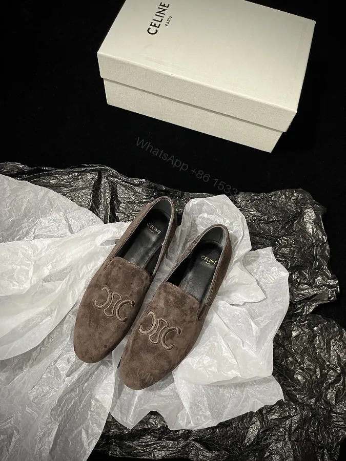 View 1 of Brown Suede Loafers: Minimalist, Designer-Inspired Comfort