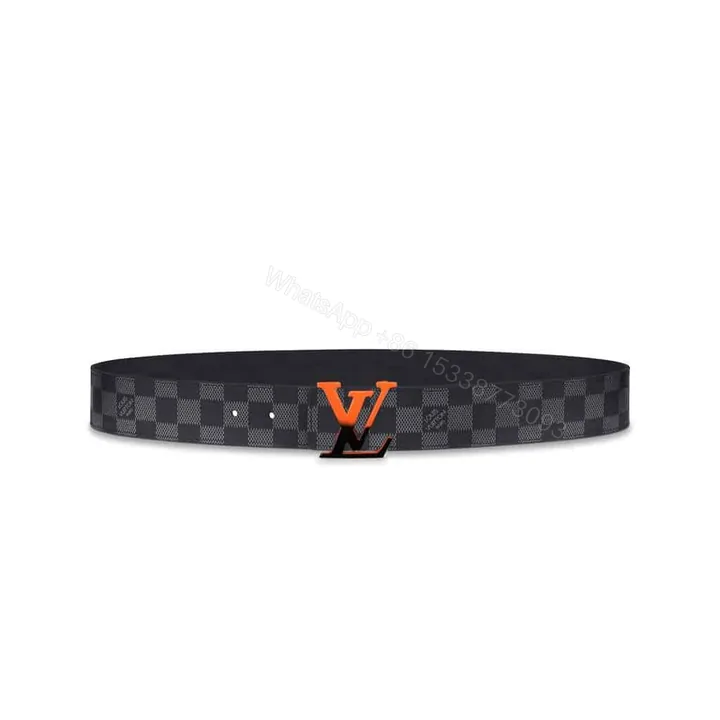 View 1 of LOUIS VUITTON INITIALES 40MM REVERSIBLE DAMIER GRAPHITE CANVAS BELT – B94
