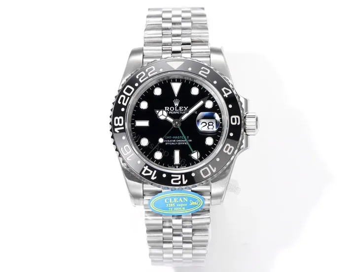View 1 of AR Factory Clean Factory Rolex GMT-Master II Black Dial Steel Watch