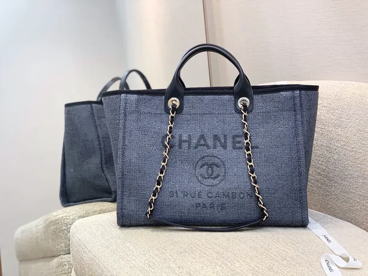 View 1 of Chanel-Inspired Denim Tote: Luxe Everyday Carry Bag