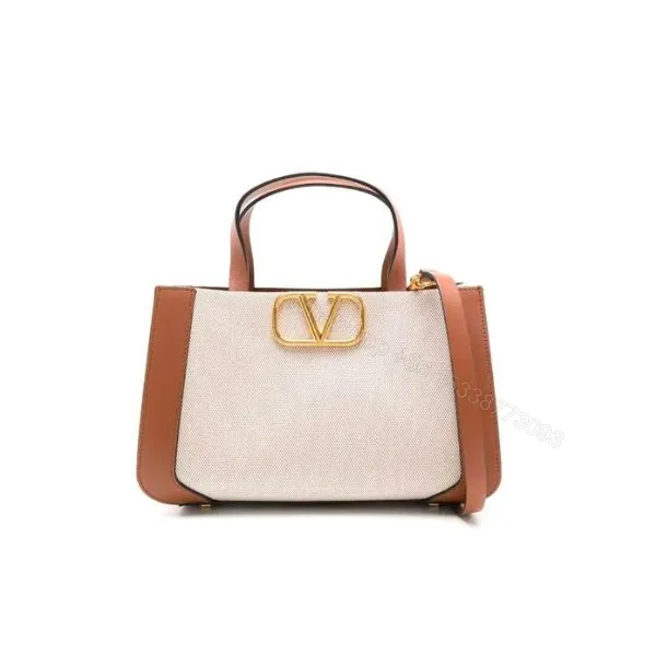 View 1 of VALENTINO GARAVANI SMALL VLOGO SIGNATURE TOTE BAG WHITE 22CM