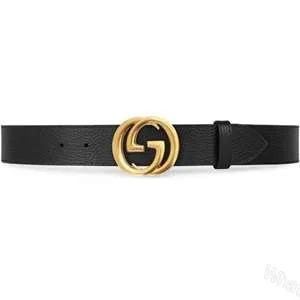 View 1 of GUCCI MEN’S INTERLOCKING GG REVERSIBLE LEATHER BELT – B47