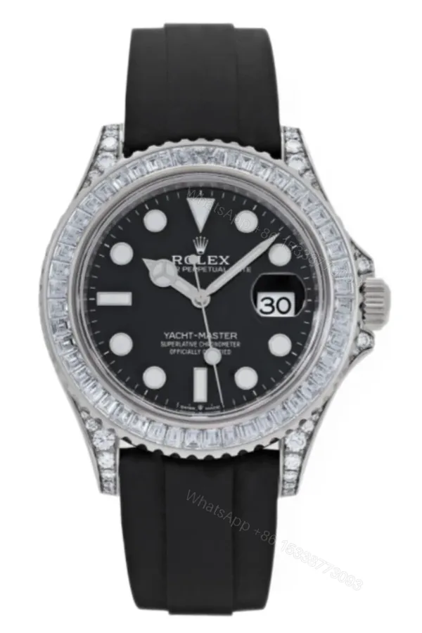 View 1 of Rolex Yacht-Master 226679TBR 1:1 Replica 42MM Moissanite Diamond Lugs and Dial 3235 Movement Super Clone Watch