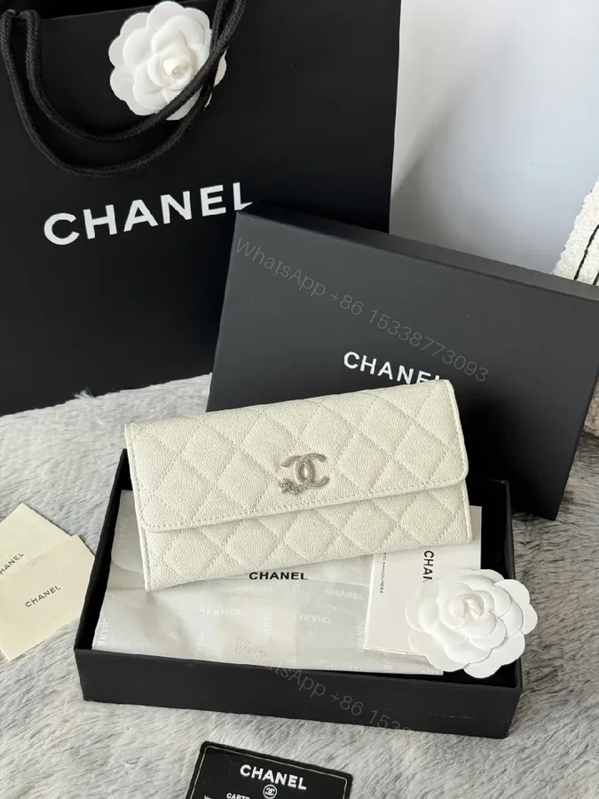 View 1 of Quilted Luxury Wallet: Subtle CC Hardware, Timeless Style
