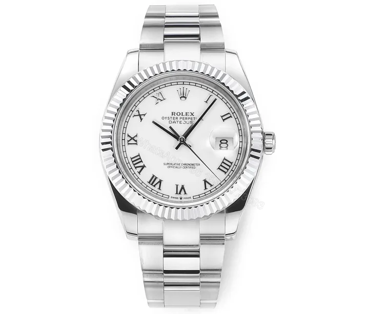 View 1 of WWF Factory Clean Factory DDF Silver Classic Datejust Watch 41mm