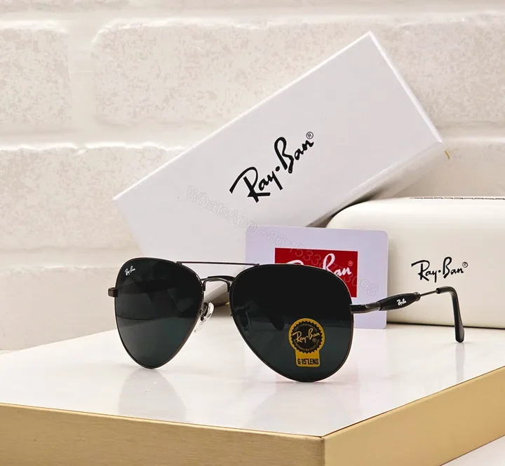 View 1 of Ray-Ban Aviator Black-Green Metal Frame