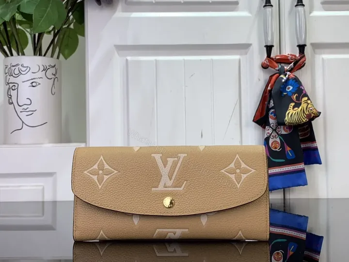 View 1 of Soft Cognac Monogram Clutch: Elevated Everyday Luxury Bag