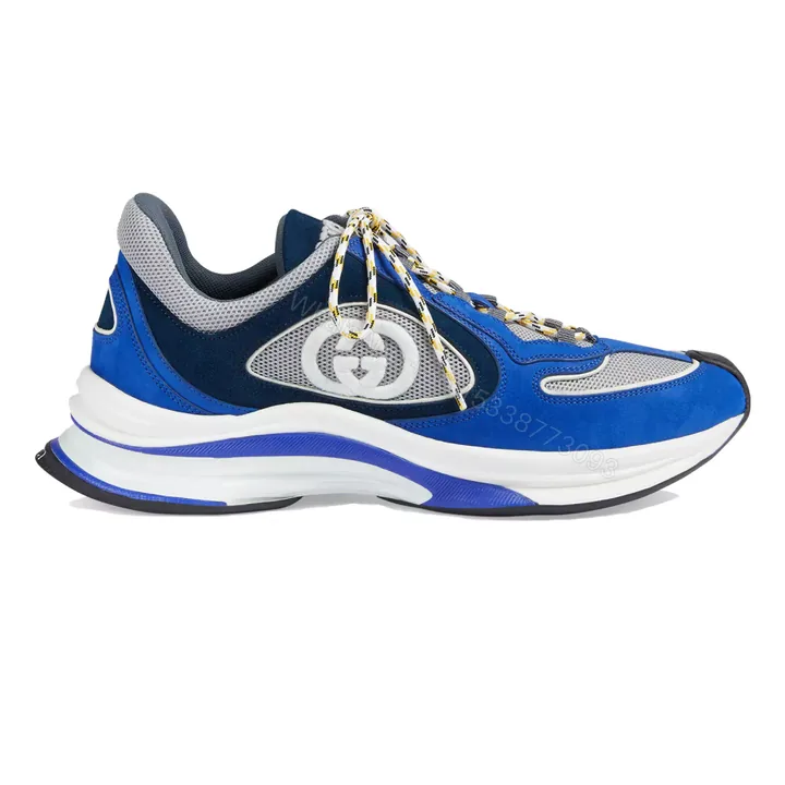 View 1 of GUCCI RUN TRAINER SNEAKERS IN BLUE – GC160