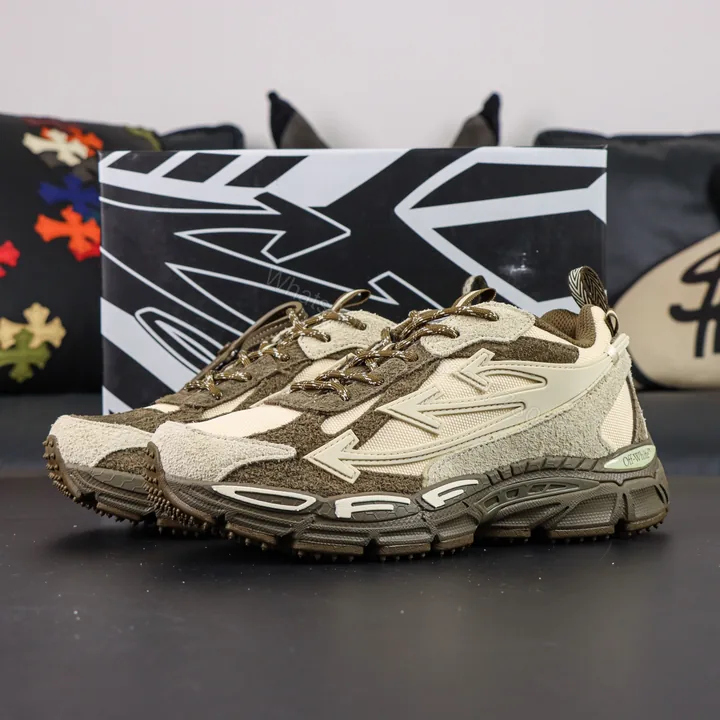 View 1 of Off White Be Right Back Beige Brown Reps