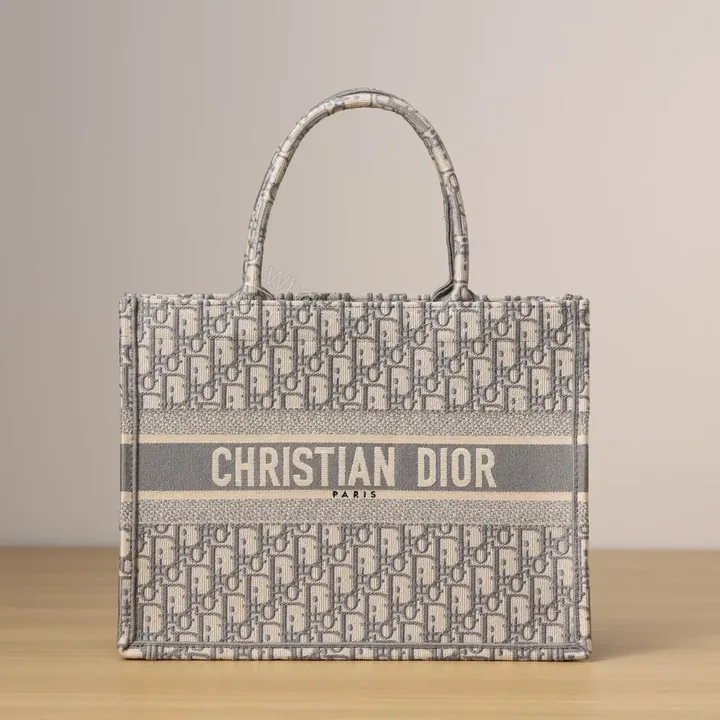 View 1 of 高仿Dior*BookTote系列Oblique印花灰色M免檢版