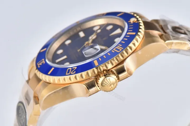 View 1 of GS Factory Clean Factory CLEAN V5 Blue Bezel Gold Submariner Watch