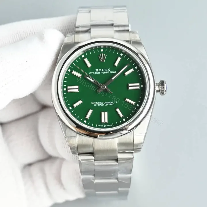 View 1 of Beautiful rolex oyster perpetual replica 41MM Green Dial 134300-0004