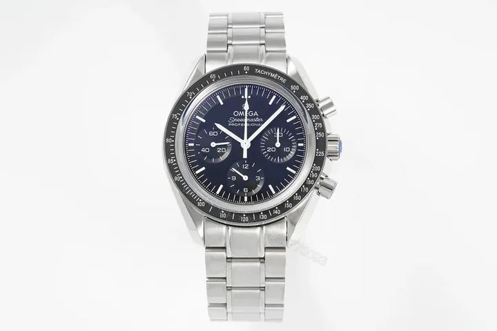 View 1 of Omega Speedmaster Moonwatch Professional OB2 Moonwatch Blue Dial Stainless Steel Case and Bracelet
