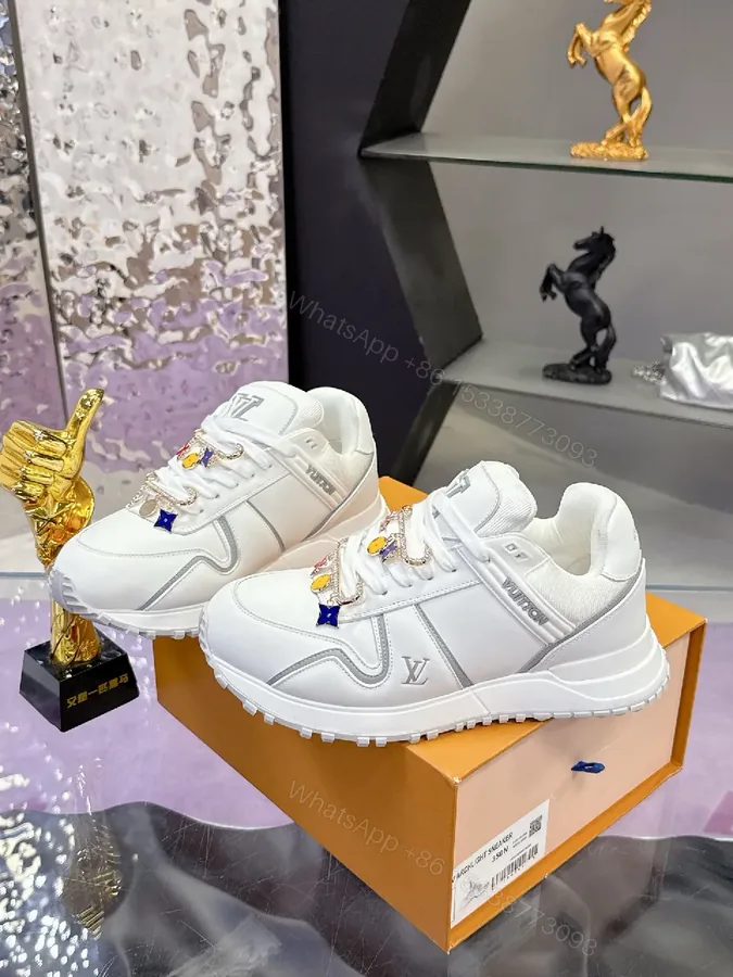 View 1 of White Leather Luxe Runner: Modern, Comfort-Driven Sneakers