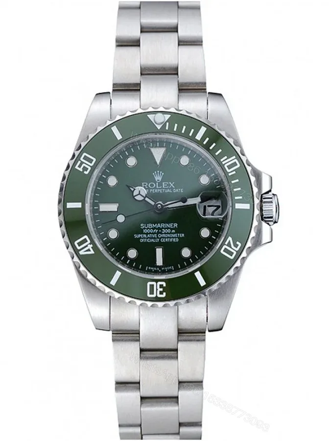 View 1 of Replica Rolex Submariner Green Dial 1454151