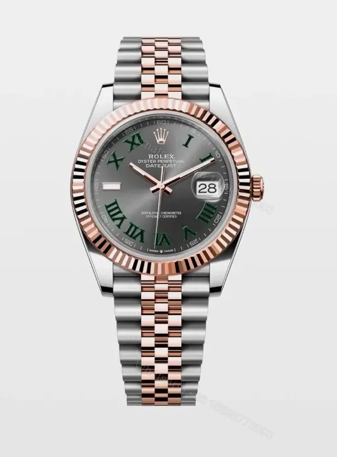 View 1 of Replica Rolex Wimbledon Rose Gold