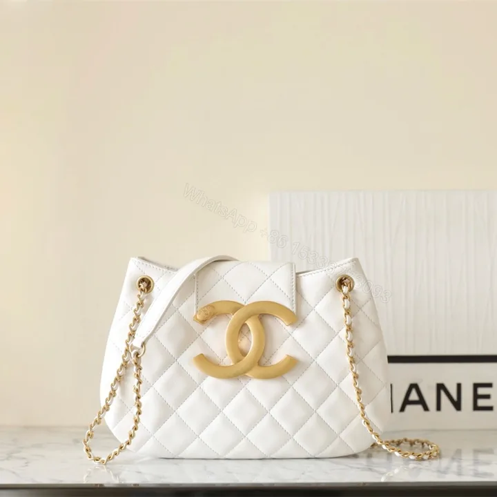 View 1 of 高仿Chanel*24C系列AS4609圓挎包白色大號免檢版