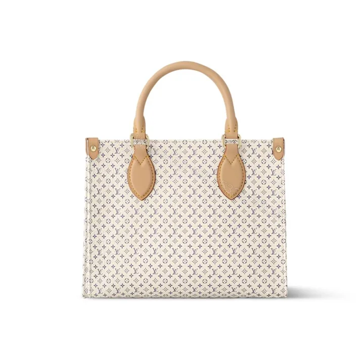View 1 of Louis Vuitton Onthego PM Azure Blue And Sand 25Cm M15138